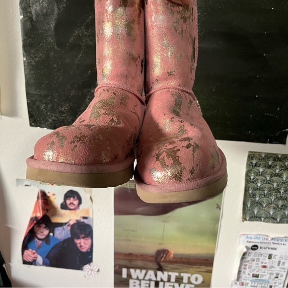 🩷 RARE Pink & Gold Flecked Uggs 🩷 - Picture 8 of 8